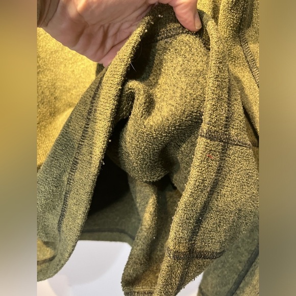 The North Face Quarter Zip Pullover Fleece Sweater Green Sz LG - Picture 11 of 11